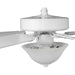 Progress Lighting AirPro Collection 52 Inch Five-Blade Ceiling fan With White Etched Light Kit 3000K (P2599-30)