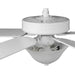 Progress Lighting AirPro Collection 52 Inch Five-Blade Ceiling fan With White Etched Light Kit 3000K (P2599-30)