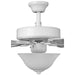 Progress Lighting AirPro Collection 52 Inch Five-Blade Ceiling fan With White Etched Light Kit 3000K (P2599-30)