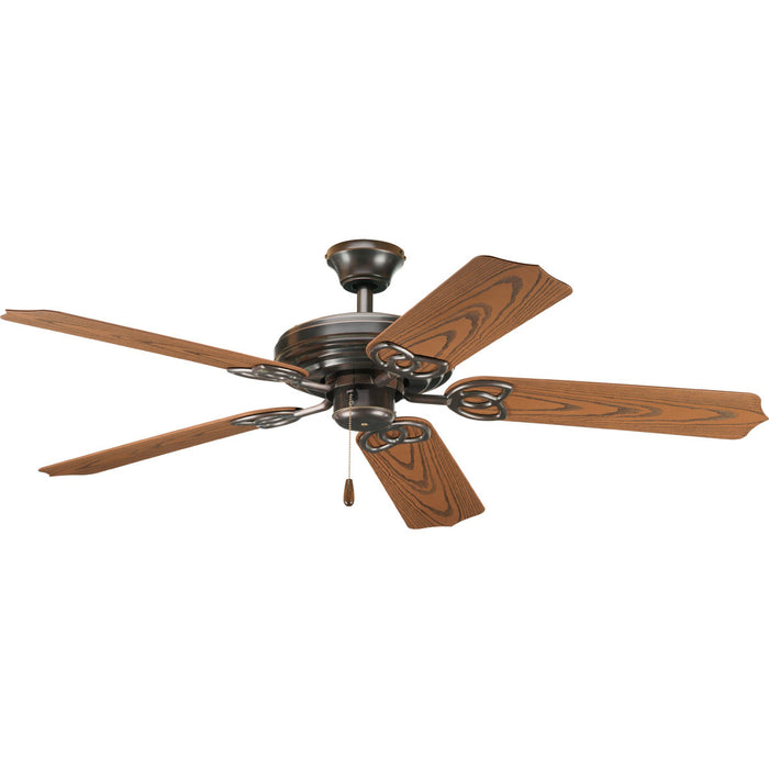 Progress Lighting AirPro Collection 52 Inch Five-Blade Indoor/Outdoor Ceiling Fan (P2502-20)