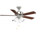 Progress Lighting AirPro Collection Builder 42 Inch 5-Blade Ceiling Fan (P2500-09)