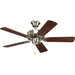 Progress Lighting AirPro Collection Builder 42 Inch 5-Blade Ceiling Fan (P2500-09)
