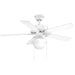 Progress Lighting AirPro Collection Builder 42 Inch 5-Blade Ceiling Fan (P2500-30)