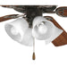 Progress Lighting AirPro Collection Four-Light Ceiling Fan Light 3000K (P2610-20WB)
