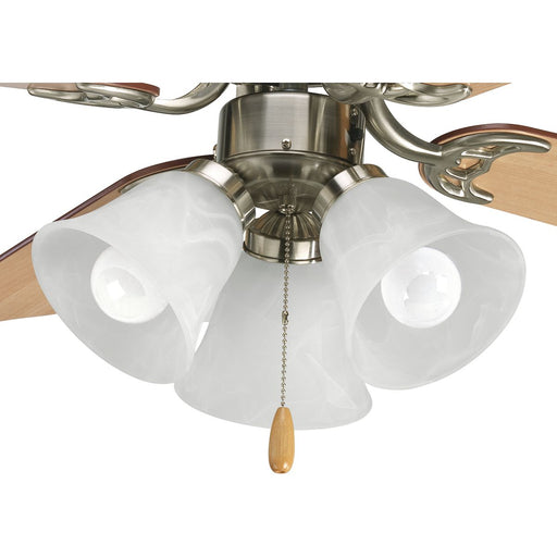 Progress Lighting AirPro Collection Three-Light Ceiling Fan Light 3000K (P2600-09WB)