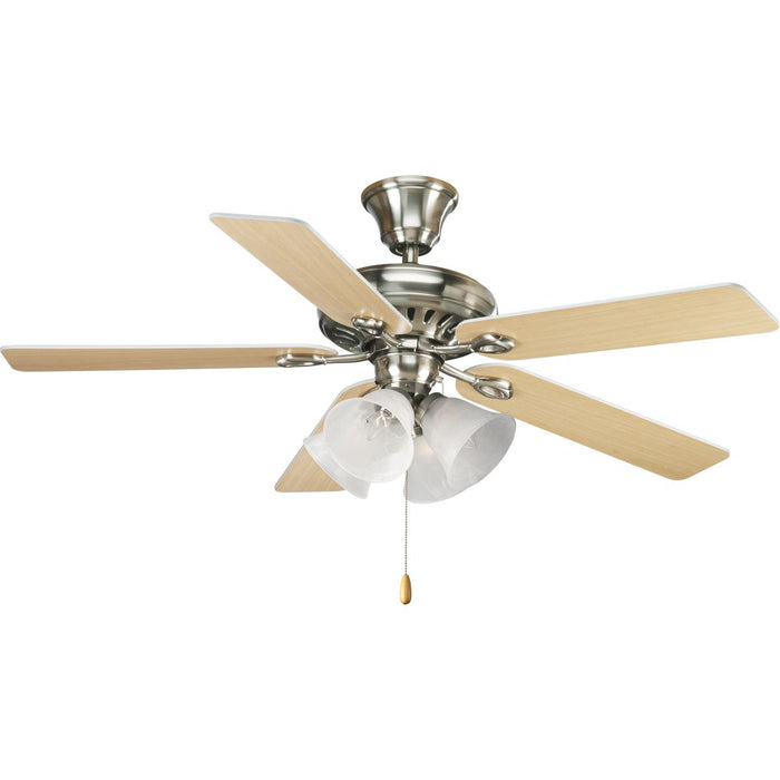 Progress Lighting AirPro Collection Two-Light Ceiling Fan Light 3000K (P2612-01WB)