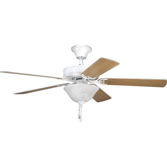 Progress Lighting AirPro Collection Two-Light Ceiling Fan Light 3000K (P2612-01WB)