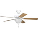 Progress Lighting AirPro Collection Two-Light Ceiling Fan Light 3000K (P2612-01WB)