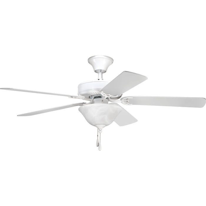 Progress Lighting AirPro Collection Two-Light Ceiling Fan Light 3000K (P2612-01WB)