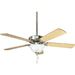 Progress Lighting AirPro Collection Two-Light Ceiling Fan Light 3000K (P2612-01WB)