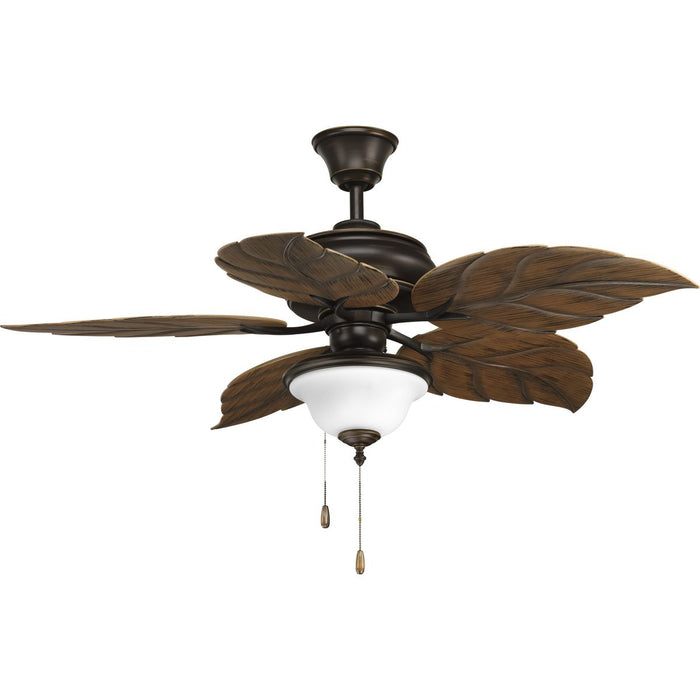 Progress Lighting AirPro Collection Two-Light Indoor/Outdoor Ceiling Fan Light 3000K (P2636-20WB)