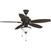 Progress Lighting AirPro Collection Two-Light Indoor/Outdoor Ceiling Fan Light 3000K (P2636-20WB)