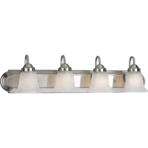 Progress Lighting Alabaster Glass Four-Light Bath And Vanity (P3054-09)