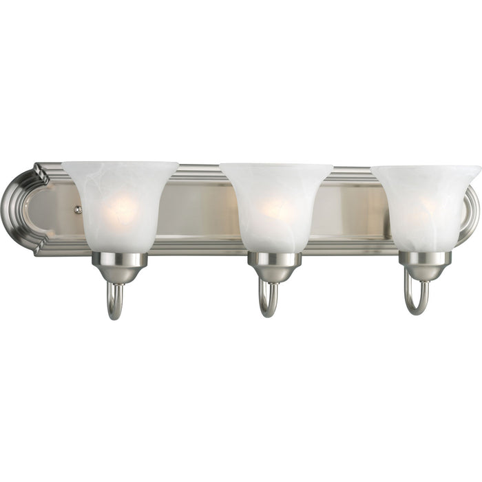 Progress Lighting Alabaster Glass Three-Light Bath And Vanity (P3053-09)