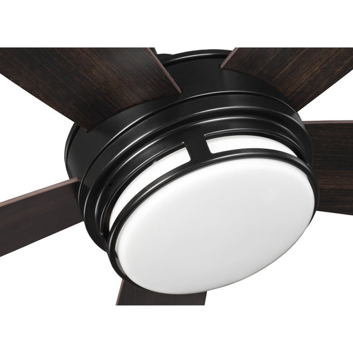 Progress Lighting Albin Collection 54 Inch Indoor/Outdoor Five-Blade Black Ceiling Fan 3000K (P250036-031-30)