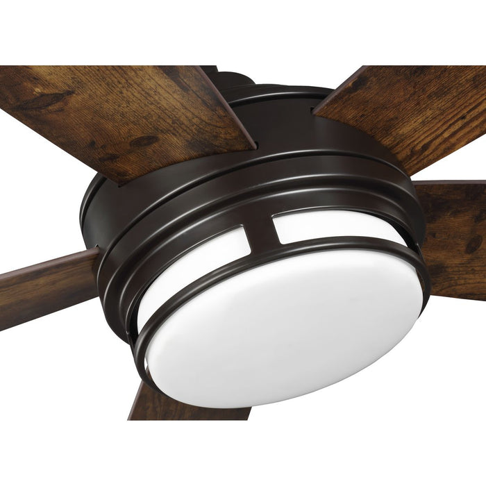 Progress Lighting Albin Collection 54 Inch Indoor/Outdoor Five-Blade Bronze Ceiling Fan 3000K (P250036-129-30)