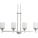 Progress Lighting Alexa Collection Four-Light Linear Chandelier (P4619-09)