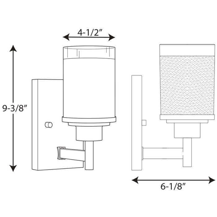 Progress Lighting Alexa Collection One-Light Bath And Vanity (P2959-20)