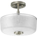 Progress Lighting Alexa Collection Two-Light 12-1/4 Inch Semi-Flush (P2851-09)