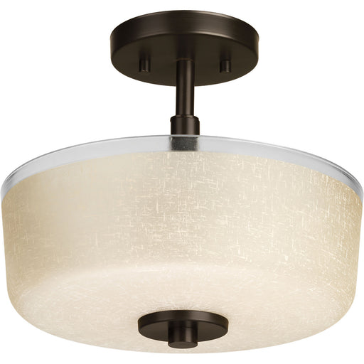 Progress Lighting Alexa Collection Two-Light 12-1/4 Inch Semi-Flush (P2851-20)