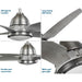 Progress Lighting Alleron Collection 56 Inch 4-Blade Ceiling Fan With Light (P250009-081-30)