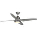 Progress Lighting Alleron Collection 56 Inch 4-Blade Ceiling Fan With Light (P250009-081-30)