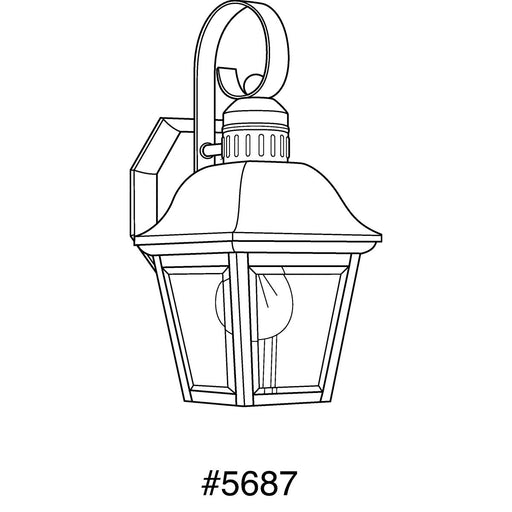 Progress Lighting Andover Collection One-Light Small Wall Lantern (P5687-20)