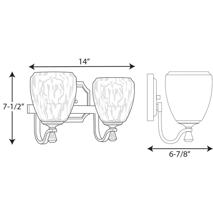 Progress Lighting Anjoux Two-Light Bath And Vanity (P300117-134)
