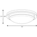 Progress Lighting Apogee Collection 15 Inch LED Flush Mount 3000K (P350070-009-30)