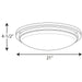 Progress Lighting Apogee Collection 21 Inch LED Flush Mount 3000K (P350071-009-30)