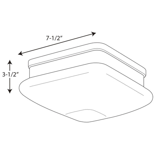 Progress Lighting Appeal Collection One-Light 7-1/2 Inch Flush Mount (P3991-15)