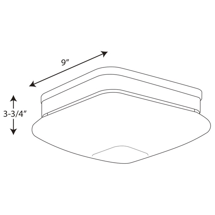 Progress Lighting Appeal Collection Two-Light 9 Inch Flush Mount (P3549-20)