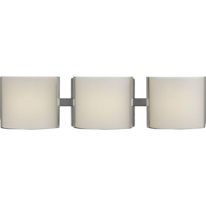 Progress Lighting Arch LED Collection Brushed Nickel Three-Light LED Bath 3000K (P300291-009-30)