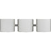 Progress Lighting Arch LED Collection Brushed Nickel Three-Light LED Bath 3000K (P300291-009-30)