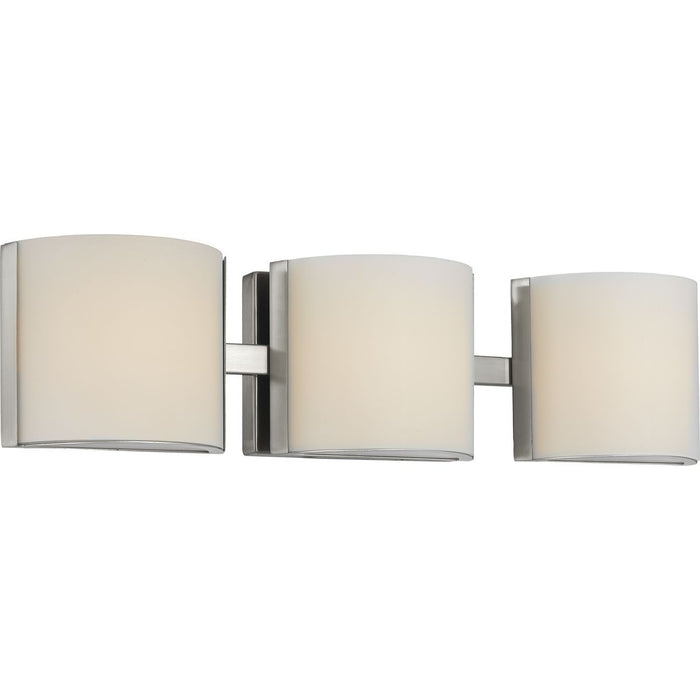 Progress Lighting Arch LED Collection Brushed Nickel Three-Light LED Bath 3000K (P300291-009-30)