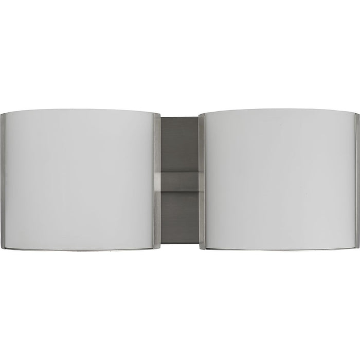 Progress Lighting Arch LED Collection Brushed Nickel Two-Light LED Bath 3000K (P300290-009-30)