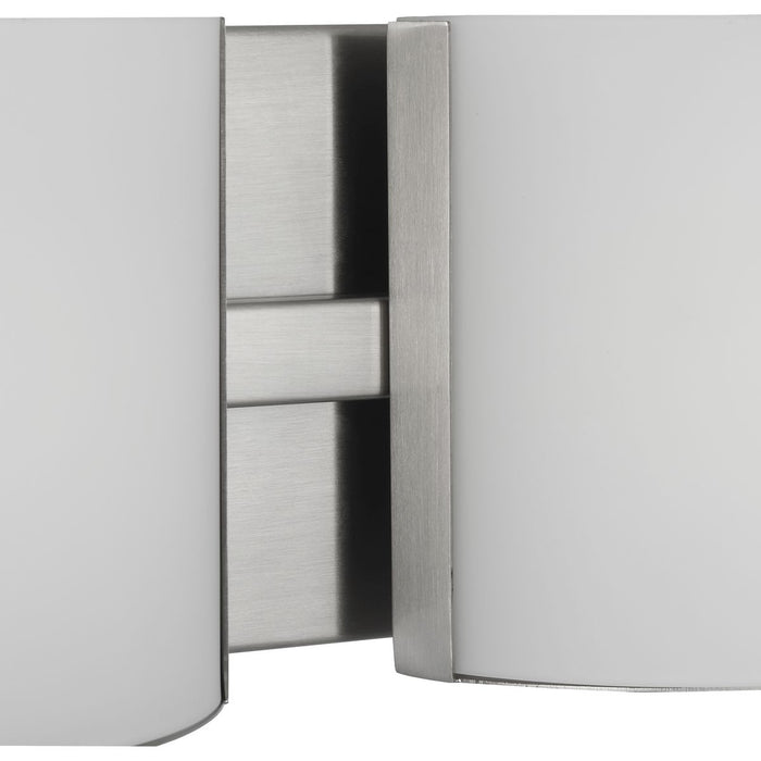 Progress Lighting Arch LED Collection Brushed Nickel Two-Light LED Bath 3000K (P300290-009-30)