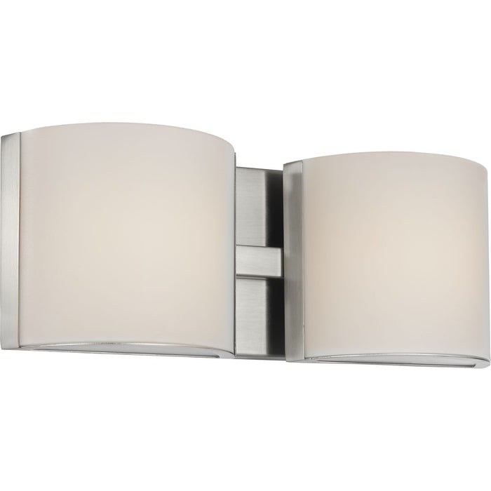 Progress Lighting Arch LED Collection Brushed Nickel Two-Light LED Bath 3000K (P300290-009-30)