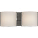 Progress Lighting Arch LED Collection Brushed Nickel Two-Light LED Bath 3000K (P300290-009-30)