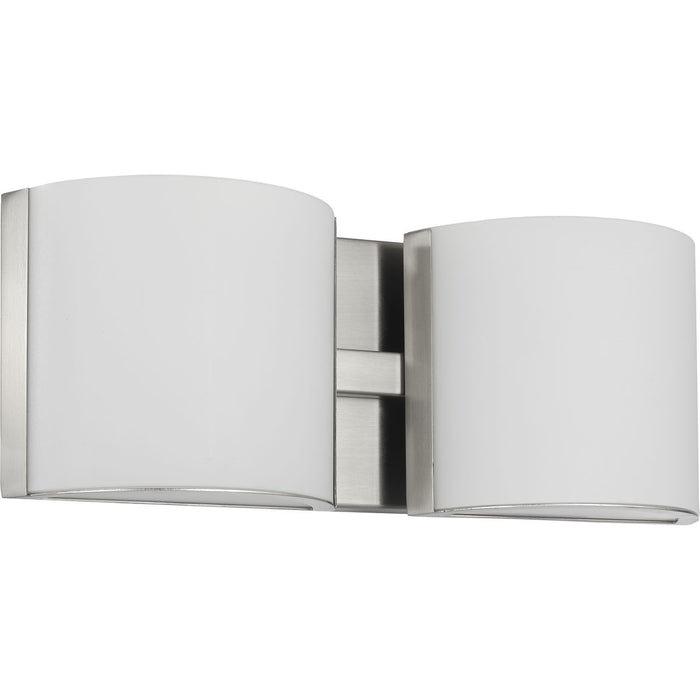 Progress Lighting Arch LED Collection Brushed Nickel Two-Light LED Bath 3000K (P300290-009-30)