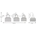 Progress Lighting Archie Collection Three-Light Bath And Vanity (P2992-81)