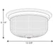 Progress Lighting Archie Collection Two-Light 12-3/8 Inch Close-To-Ceiling (P3740-74)