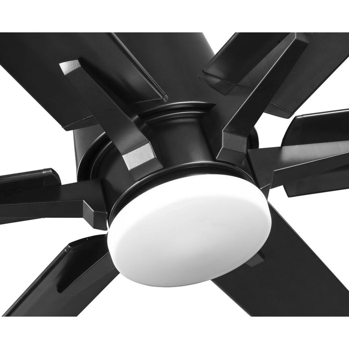 Progress Lighting Arlo Collection 60 Inch Indoor/Outdoor Six-Blade Black Ceiling Fan 3000K (P250026-031-30)