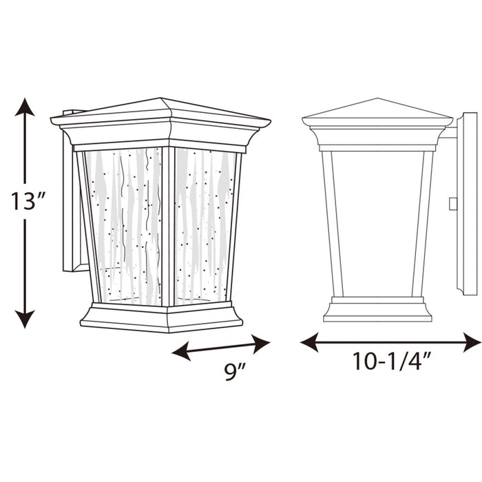 Progress Lighting Arrive Collection One-Light Large Wall Lantern 3000K (P6069-3130K9)