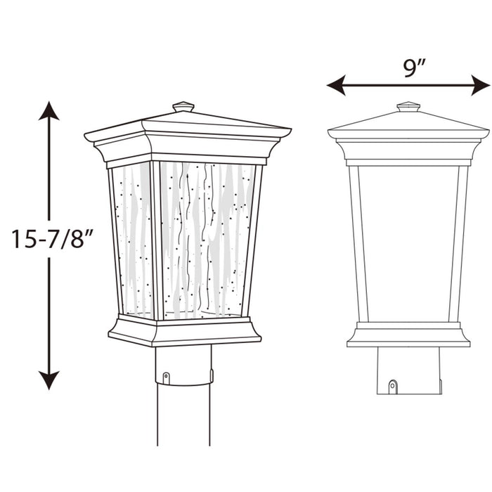 Progress Lighting Arrive Collection One-Light Post Lantern 3000K (P6427-3130K9)