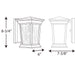 Progress Lighting Arrive Collection One-Light Small Wall Lantern 3000K (P6067-3130K9)