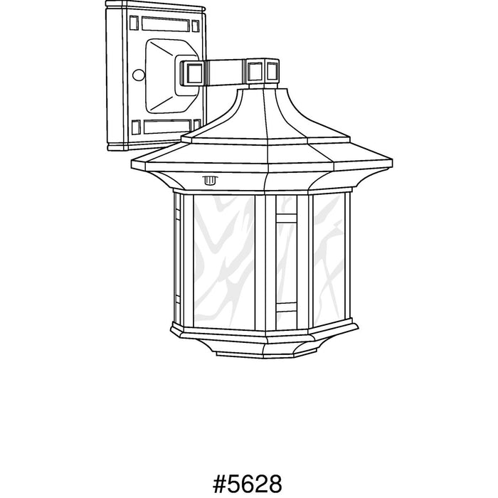 Progress Lighting Arts And Crafts Collection One-Light Small Wall Lantern (P5628-46)