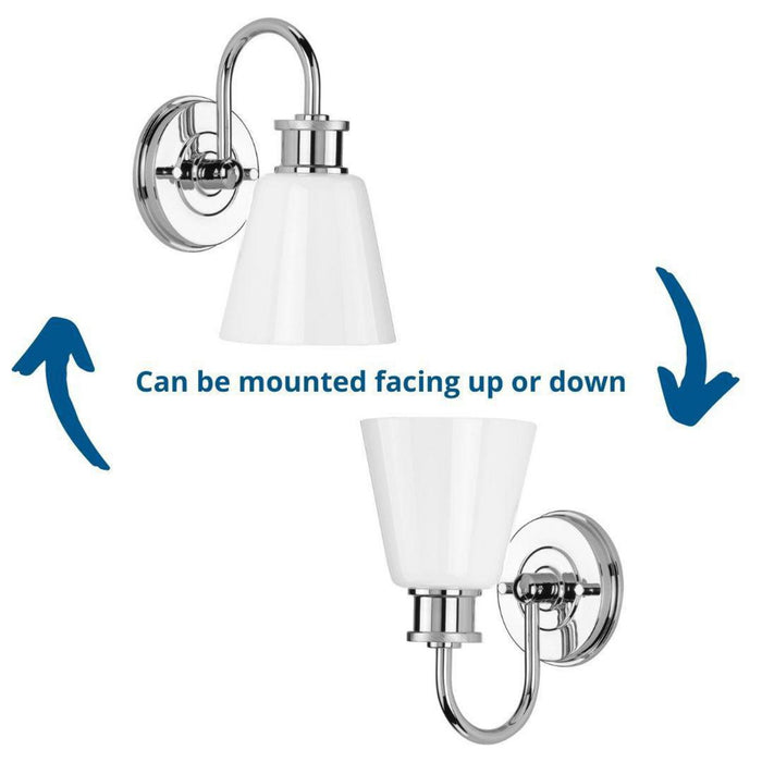 Progress Lighting Ashford Collection 1 Light 100W Medium Base Bath And Vanity Fixture (P300314-015)