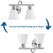 Progress Lighting Ashford Collection 2 Light 100W Medium Base Bath And Vanity Fixture (P300315-015)