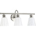 Progress Lighting Ashford Collection 3 Light 100W Medium Base Bath And Vanity Fixture (P300316-009)